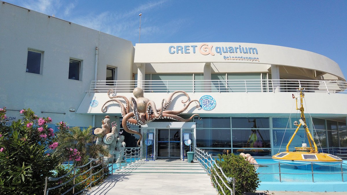 Kreetan isoin akvaario: Cretaquarium Gournesissa