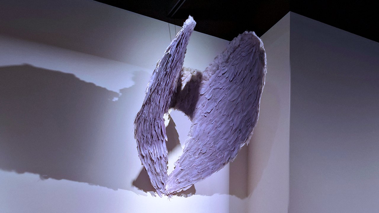 Tiedemuseo Liekki: Enkelinsiivet installaatio