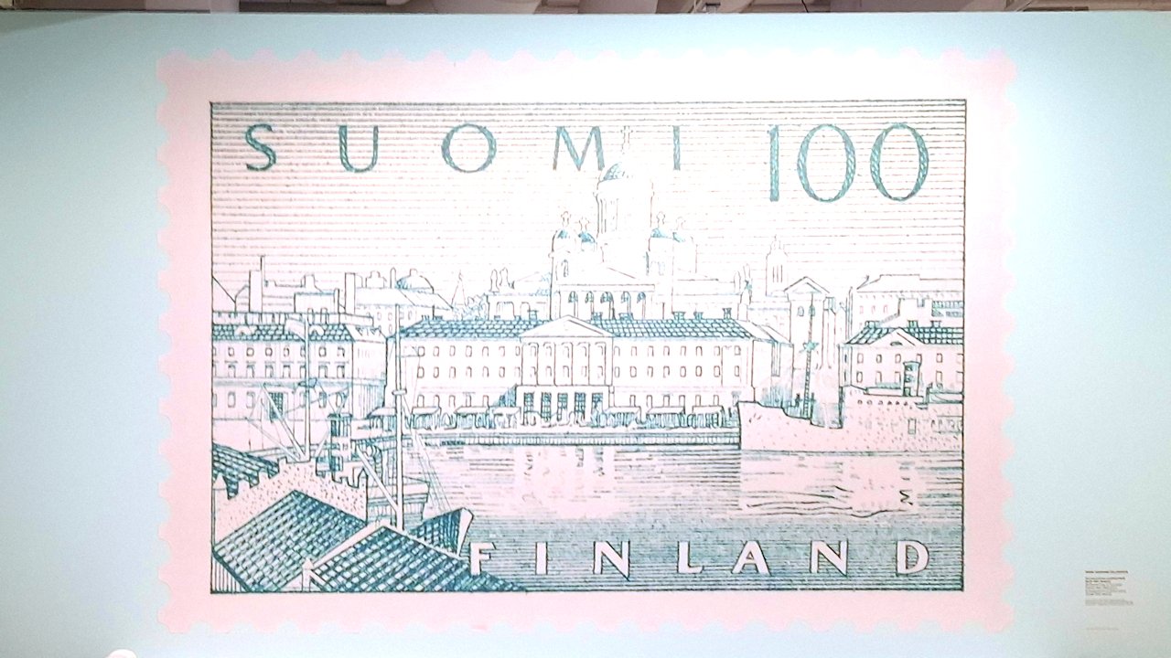 HAM-museo Signe Hammarsten Janssonin suunnittelema postimerkki