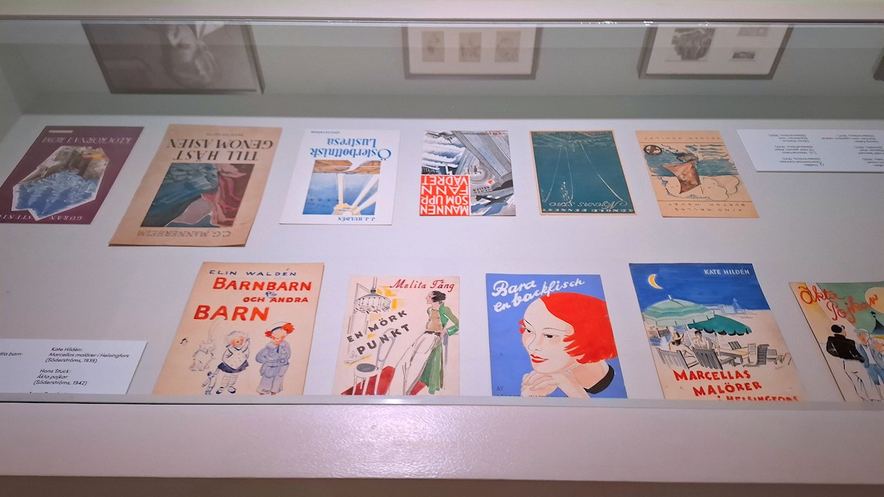 HAM-museo Signe Hammarsten Janssonin piirtämiä kirjojen kansikuvia