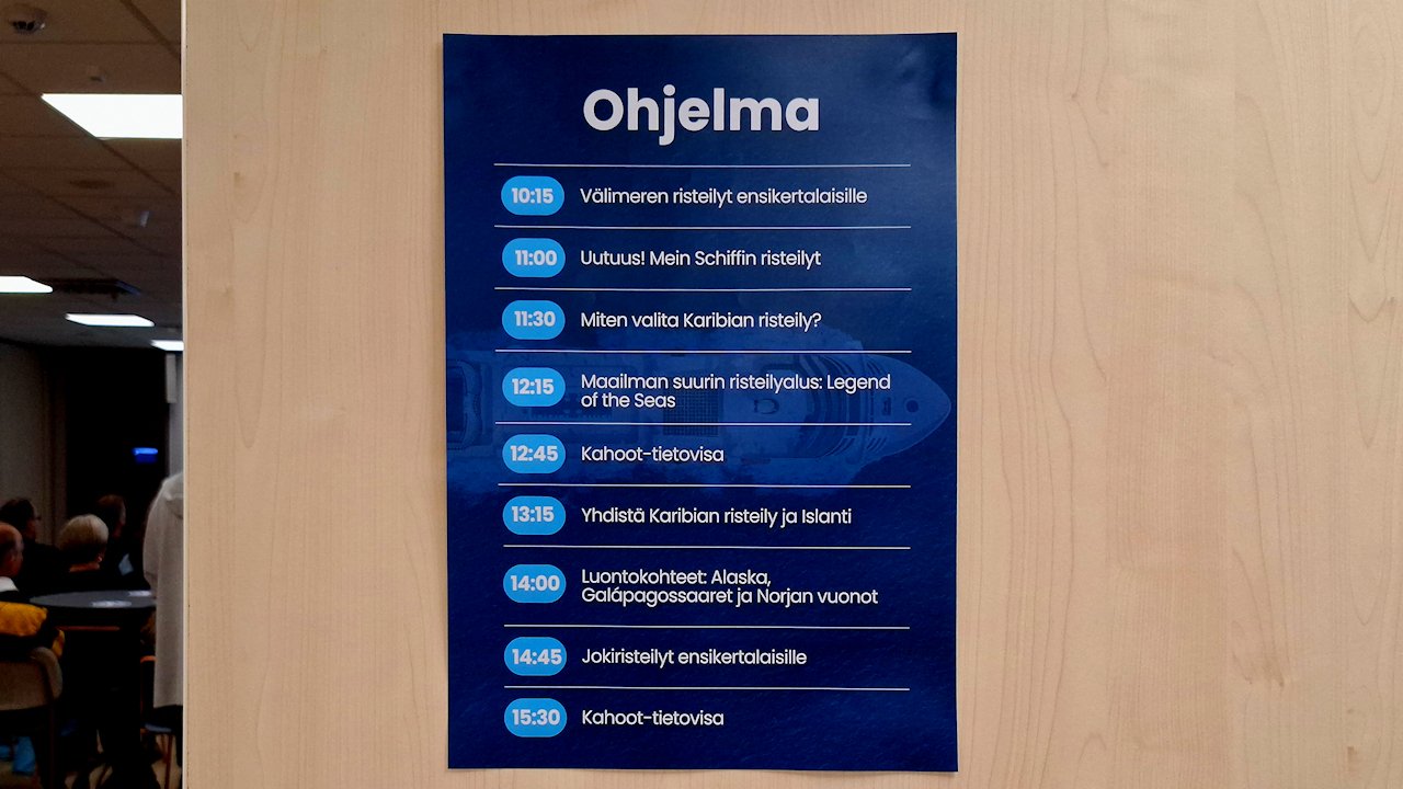 Cruise Expo 2026:n ohjelma
