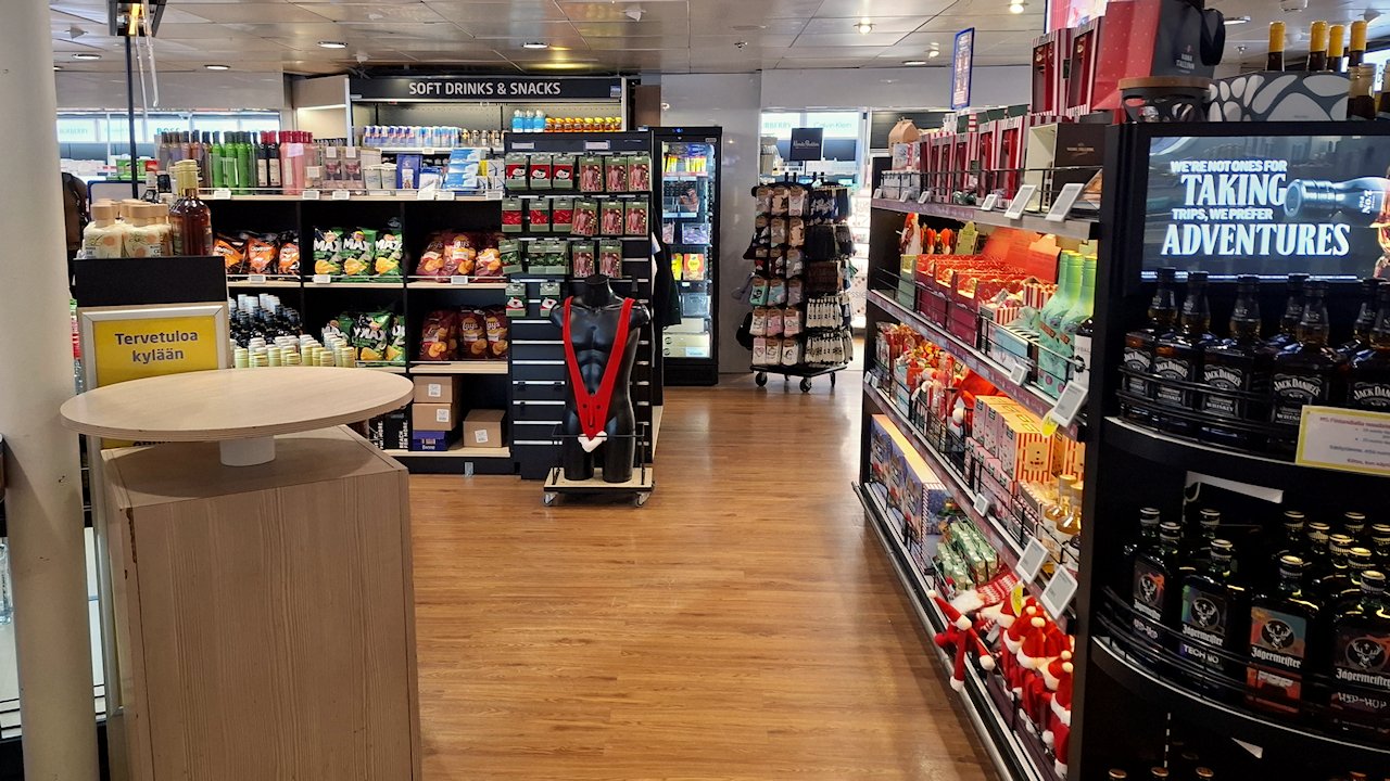 Soft Drinks Myymälä M/S Finlandialla